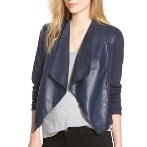 Kut from the Kloth -Faux Leather Drape Jacket
